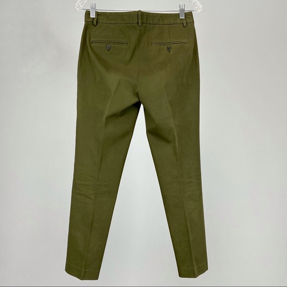 Theory Treeca CL Mod Twill Cropped Pants Green 2 - Picture 3 of 9